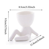 Triogift Mini Human Planter Pots