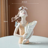 Triogift Butterfly Forest Girl Figurine Vase