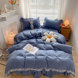 Triogift Ruffle Lace Bedding Set