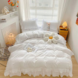 Triogift Ruffle Lace Bedding Set