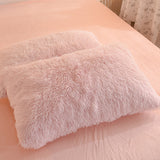 Triogift Dreamy Winter Mink Fleece Bedsheet Set