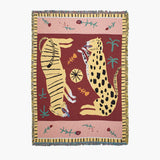 Triogift Hippie Wild Leopard & Tiger Blanket