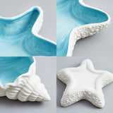 Triogift Seashell Ceramic Jewelry Tray