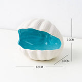 Triogift Seashell Ceramic Jewelry Tray