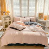 Triogift Seersucker Fabric Bedding Set