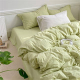 Triogift Crumpled Sheets Bedding Set