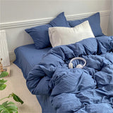 Triogift Crumpled Sheets Bedding Set