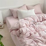 Triogift Crumpled Sheets Bedding Set