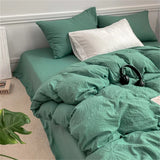 Triogift Crumpled Sheets Bedding Set