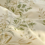 Triogift Vintage Pale Floral Print Bedding Set