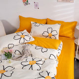 Triogift Daisy Smiley Bedding Set