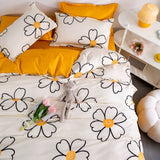 Triogift Daisy Smiley Bedding Set