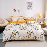 Triogift Daisy Smiley Bedding Set