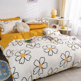 Triogift Daisy Smiley Bedding Set