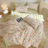 Triogift Wild Strawberries Cotton Bedding Set