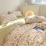 Triogift Wild Strawberries Cotton Bedding Set