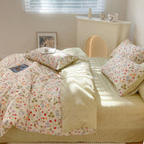 Triogift Wild Strawberries Cotton Bedding Set